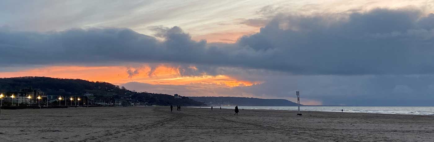 La plage de Deauville